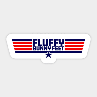 Topper Harley Fluffy Bunny Feet Sticker